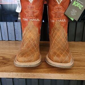 Boys cowboy boots Tin Haul